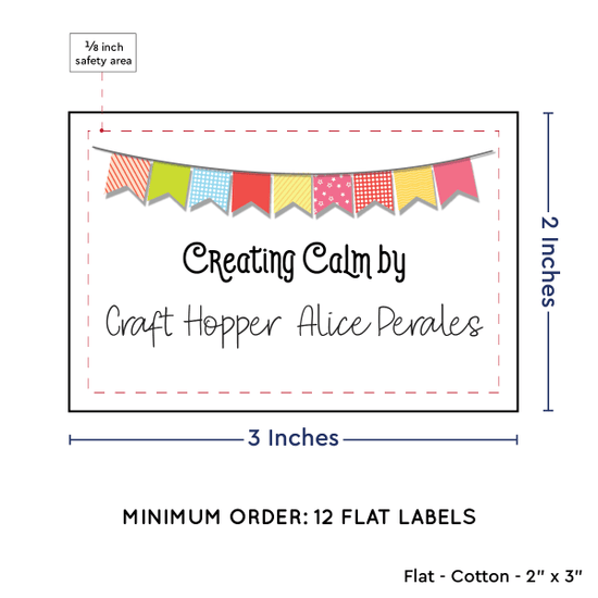 PPLR_HIDDEN_PRODUCT Colorful Banner (2"x3" Cotton - 12 labels/set)