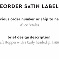 PPLR_HIDDEN_PRODUCT Reorder Previous Label Design - SATIN