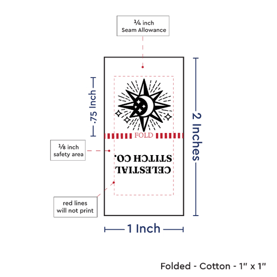PPLR_HIDDEN_PRODUCT Print Your Logo or Image on FOLDED Cotton Tags