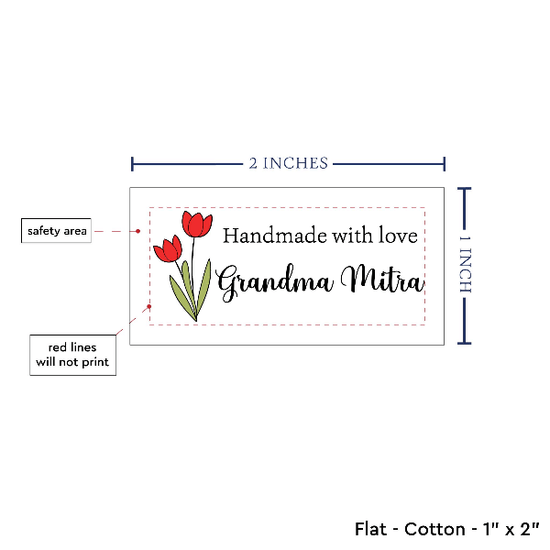 PPLR_HIDDEN_PRODUCT Spring Tulips (2"x1"-Cotton)