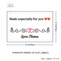 PPLR_HIDDEN_PRODUCT Double Heart Quote (2"x3" Cotton - 12 labels/set)