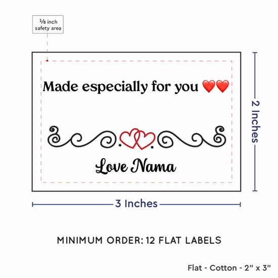 PPLR_HIDDEN_PRODUCT Double Heart Quote (2"x3" Cotton - 12 labels/set)