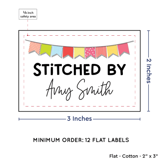 PPLR_HIDDEN_PRODUCT Colorful Banner (2"x3" Cotton - 12 labels/set)