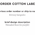 PPLR_HIDDEN_PRODUCT Reorder Previous Label Design - COTTON
