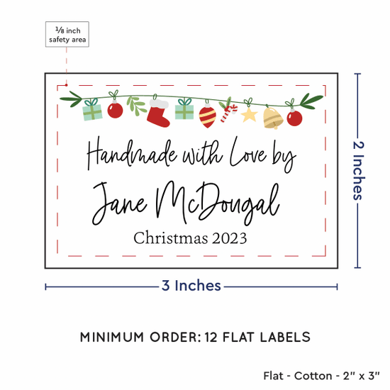 PPLR_HIDDEN_PRODUCT Christmas Garland (2"x3" Cotton - 12 labels/set)