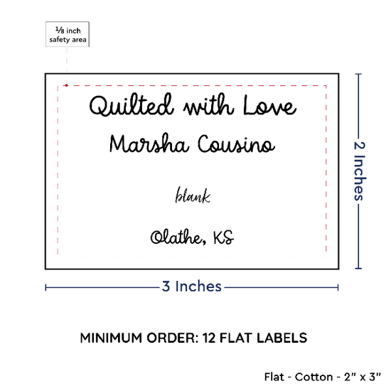 PPLR_HIDDEN_PRODUCT Large Text Only Label (2"x3"-Cotton)
