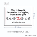 PPLR_HIDDEN_PRODUCT Double Heart Quote (2"x3" Cotton - 12 labels/set)