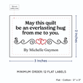 PPLR_HIDDEN_PRODUCT Double Heart Quote (2"x3" Cotton - 12 labels/set)