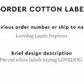 PPLR_HIDDEN_PRODUCT Reorder Previous Label Design - COTTON