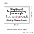 PPLR_HIDDEN_PRODUCT Double Heart Quote (2"x3" Cotton - 12 labels/set)