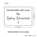 PPLR_HIDDEN_PRODUCT Large Text Only Label (2"x3"-Cotton)