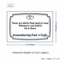 PPLR_HIDDEN_PRODUCT Frame Quote (2"x3" Cotton - 12 labels/set)