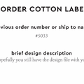 PPLR_HIDDEN_PRODUCT Reorder Previous Label Design - COTTON