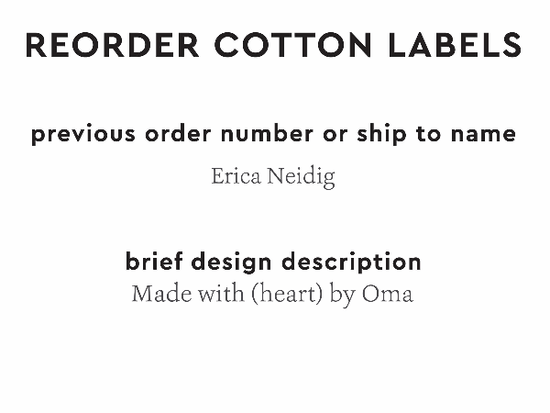 PPLR_HIDDEN_PRODUCT Reorder Previous Label Design - COTTON