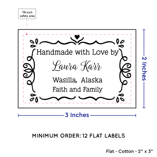 PPLR_HIDDEN_PRODUCT Swirl Accent Border (2"x3" Cotton - 12 labels/set)