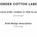 PPLR_HIDDEN_PRODUCT Reorder Previous Label Design - COTTON