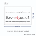 PPLR_HIDDEN_PRODUCT Double Heart Quote (2"x3" Cotton - 12 labels/set)