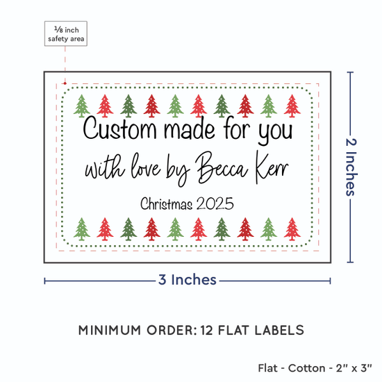 PPLR_HIDDEN_PRODUCT Christmas Trees (2"x3" Cotton - 12 labels/set)