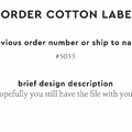PPLR_HIDDEN_PRODUCT Reorder Previous Label Design - COTTON
