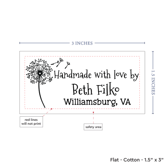 PPLR_HIDDEN_PRODUCT Wishing Flower Blanket Tag - Cotton