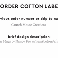 PPLR_HIDDEN_PRODUCT Reorder Previous Label Design - COTTON