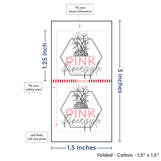 PPLR_HIDDEN_PRODUCT Print Your Logo or Image on FOLDED Cotton Tags