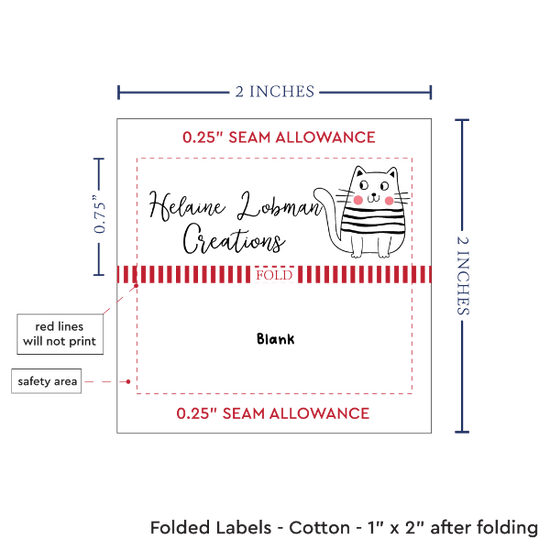 PPLR_HIDDEN_PRODUCT Cute Cat Labels - Cotton