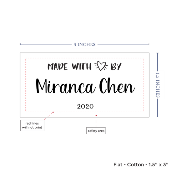 PPLR_HIDDEN_PRODUCT Large Modern Made with Love - Cotton
