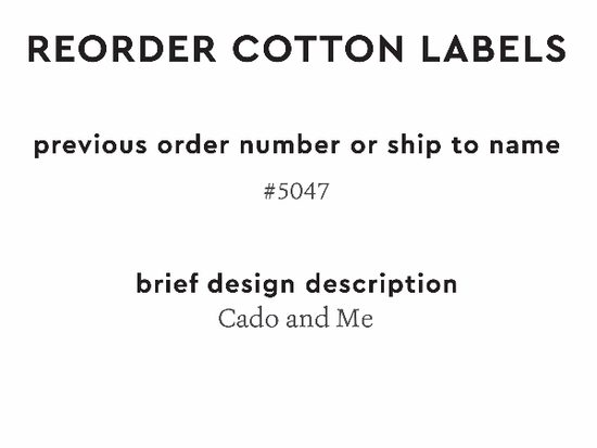 PPLR_HIDDEN_PRODUCT Reorder Previous Label Design - COTTON