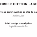 PPLR_HIDDEN_PRODUCT Reorder Previous Label Design - COTTON