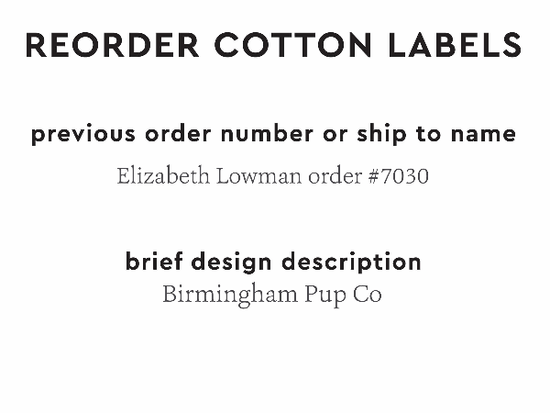 PPLR_HIDDEN_PRODUCT Reorder Previous Label Design - COTTON