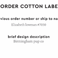 PPLR_HIDDEN_PRODUCT Reorder Previous Label Design - COTTON