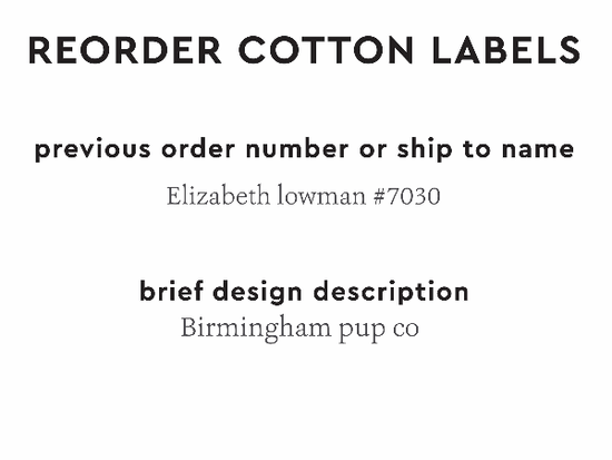 PPLR_HIDDEN_PRODUCT Reorder Previous Label Design - COTTON