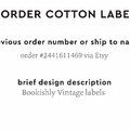 PPLR_HIDDEN_PRODUCT Reorder Previous Label Design - COTTON