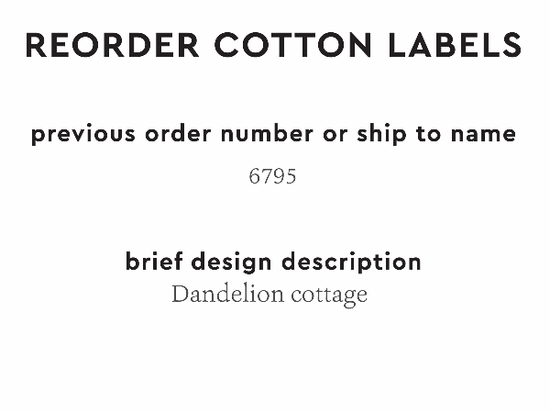 PPLR_HIDDEN_PRODUCT Reorder Previous Label Design - COTTON