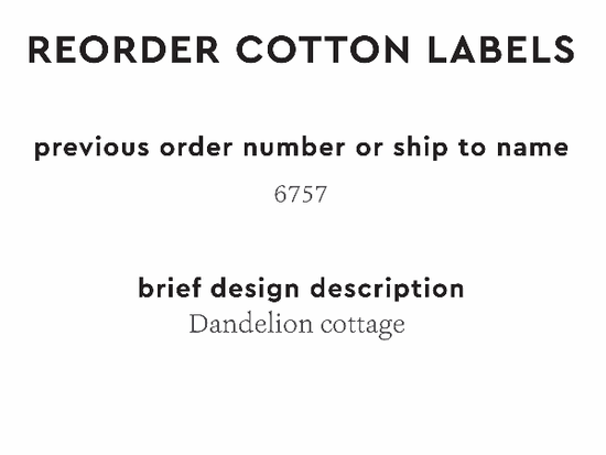 PPLR_HIDDEN_PRODUCT Reorder Previous Label Design - COTTON