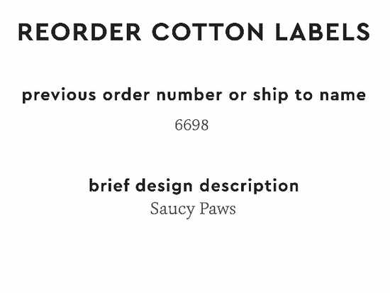 PPLR_HIDDEN_PRODUCT Reorder Previous Label Design - COTTON