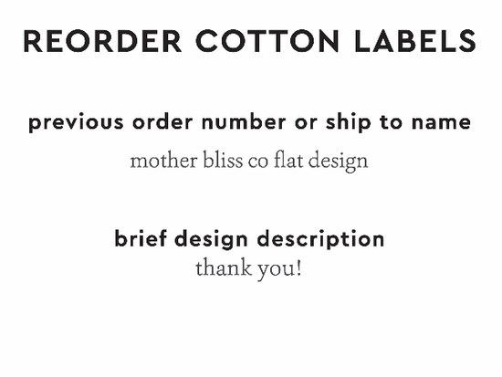 PPLR_HIDDEN_PRODUCT Reorder Previous Label Design - COTTON
