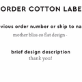 PPLR_HIDDEN_PRODUCT Reorder Previous Label Design - COTTON