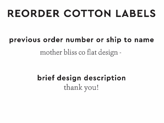 PPLR_HIDDEN_PRODUCT Reorder Previous Label Design - COTTON