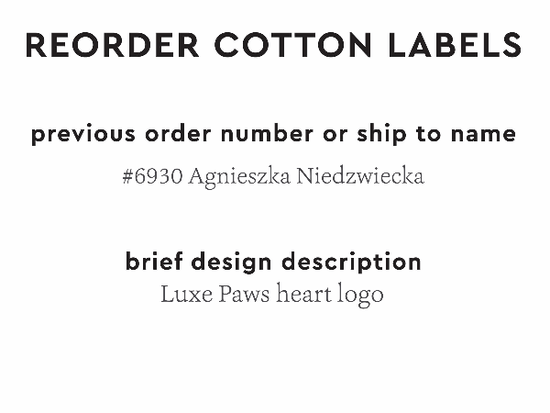 PPLR_HIDDEN_PRODUCT Reorder Previous Label Design - COTTON