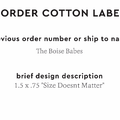 PPLR_HIDDEN_PRODUCT Reorder Previous Label Design - COTTON