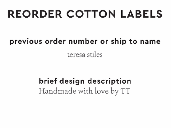 PPLR_HIDDEN_PRODUCT Reorder Previous Label Design - COTTON