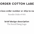 PPLR_HIDDEN_PRODUCT Reorder Previous Label Design - COTTON