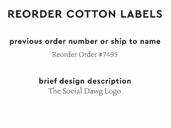 PPLR_HIDDEN_PRODUCT Reorder Previous Label Design - COTTON