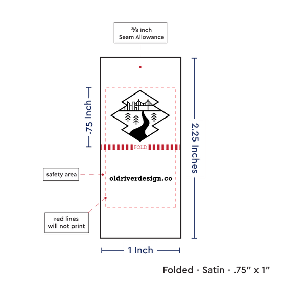 PPLR_HIDDEN_PRODUCT Print Your Logo/Image on Satin Tags (1" wide - Satin)