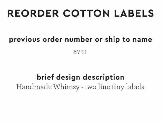 PPLR_HIDDEN_PRODUCT Reorder Previous Label Design - COTTON