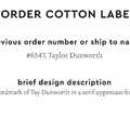 PPLR_HIDDEN_PRODUCT Reorder Previous Label Design - COTTON