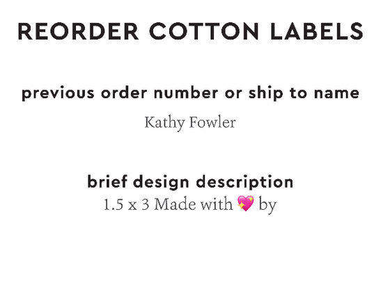 PPLR_HIDDEN_PRODUCT Reorder Previous Label Design - COTTON