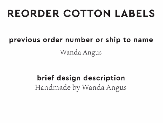 PPLR_HIDDEN_PRODUCT Reorder Previous Label Design - COTTON